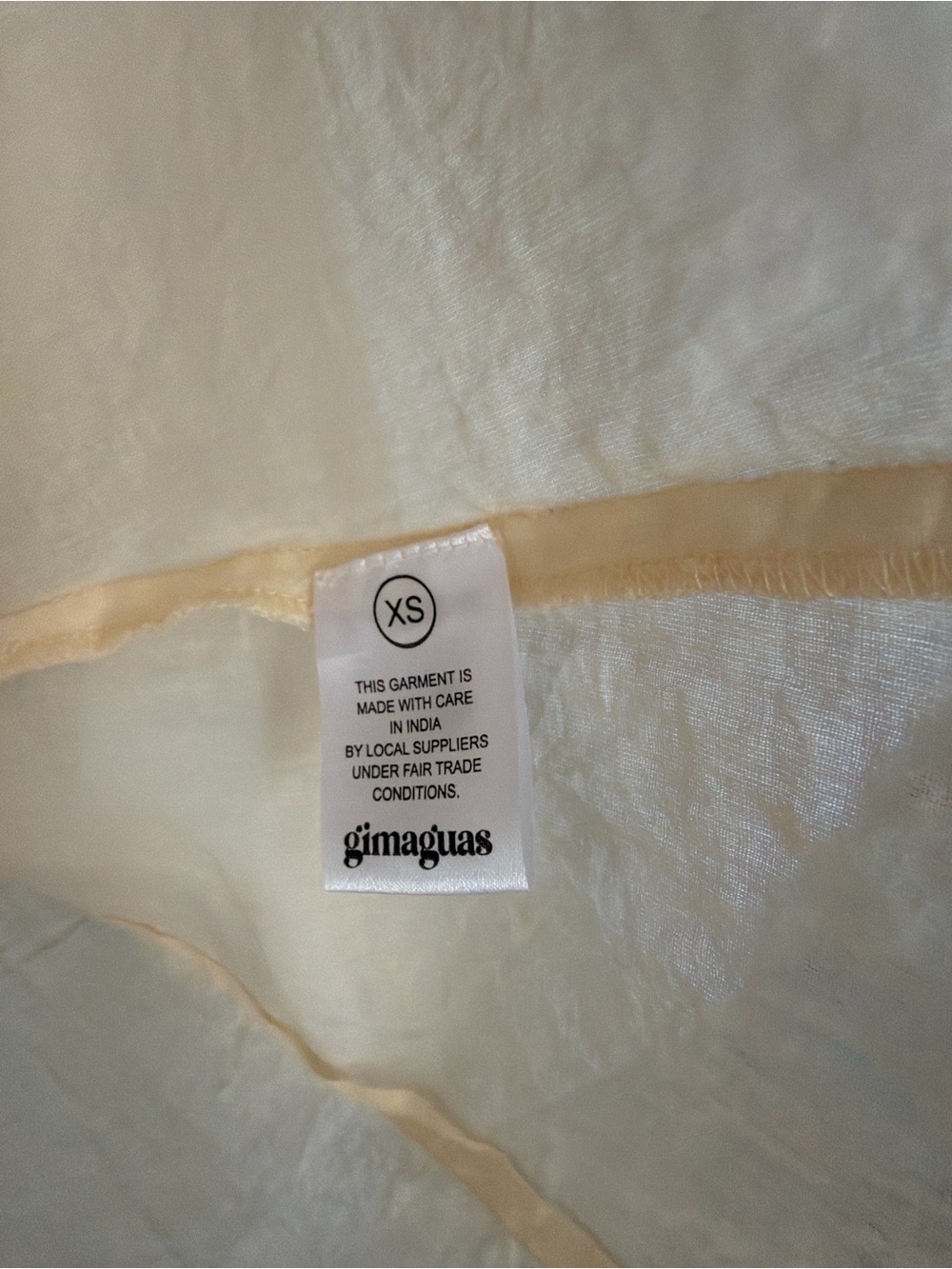 Gimaguas butter yellow cotton shirt - Picture 7 of 8